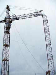В Нижнем Новгороде надломилась стрела строительного крана